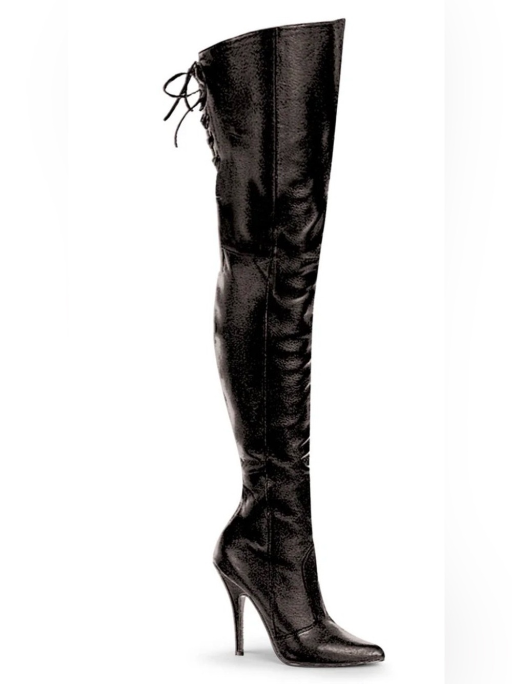 Shoefreaks Pleaser Legend 8899 - Black Over-the-Knee Leather Boots - Women